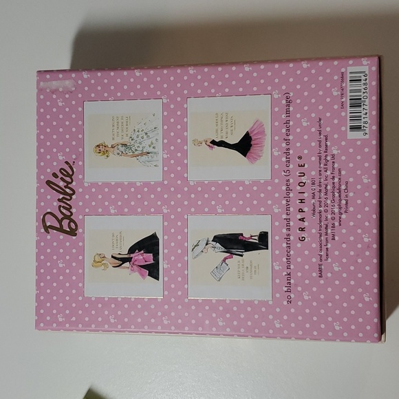 Empty Barbie note card box - Picture 4 of 5